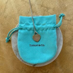 Tiffany Blue Heart Tag Pendant
